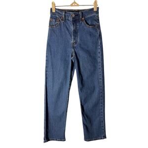 Levi’s Women’s Blue Ribcage Straight Ankle Size 23 x 27